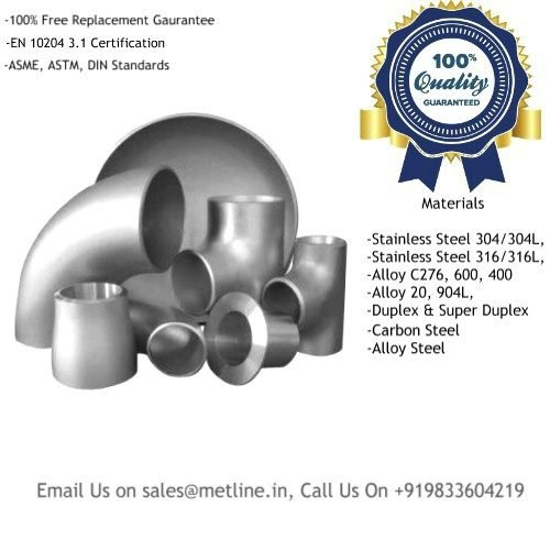 Buttweld Pipe Fittings Manufacturers, Suppliers, Factory