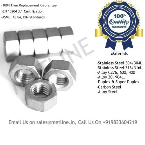Hex Nuts Manufacturers, Suppliers, Factory