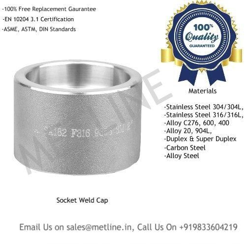 Socket Weld Cap Manufacturers, Suppliers, Exporters