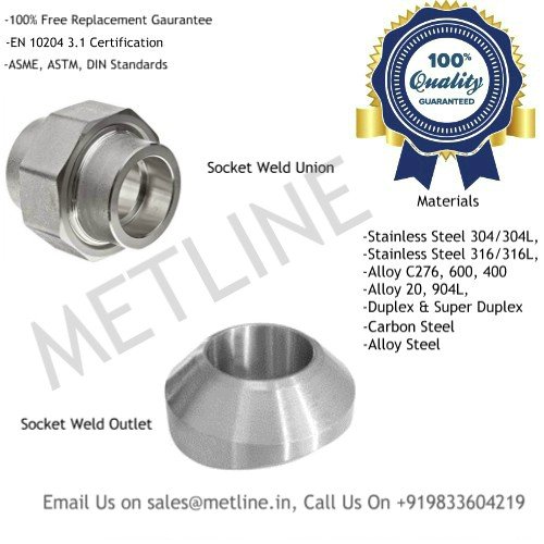 Socket Weld Union, Socket Weld Outlet Manufacturers, Suppliers, Factory